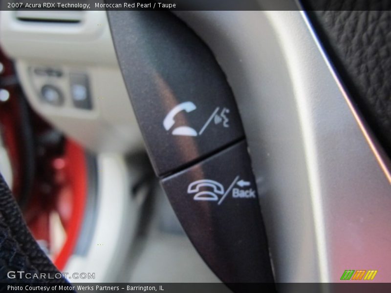 Moroccan Red Pearl / Taupe 2007 Acura RDX Technology