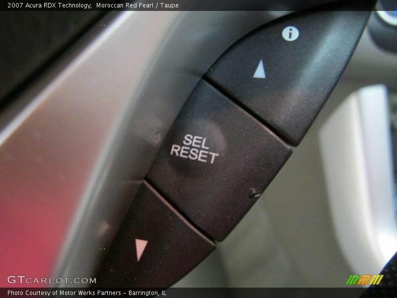 Moroccan Red Pearl / Taupe 2007 Acura RDX Technology