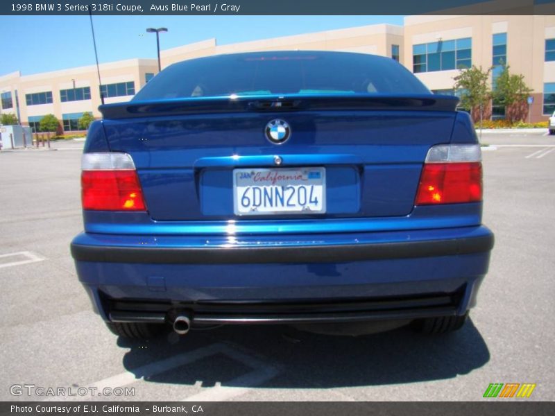 Avus Blue Pearl / Gray 1998 BMW 3 Series 318ti Coupe