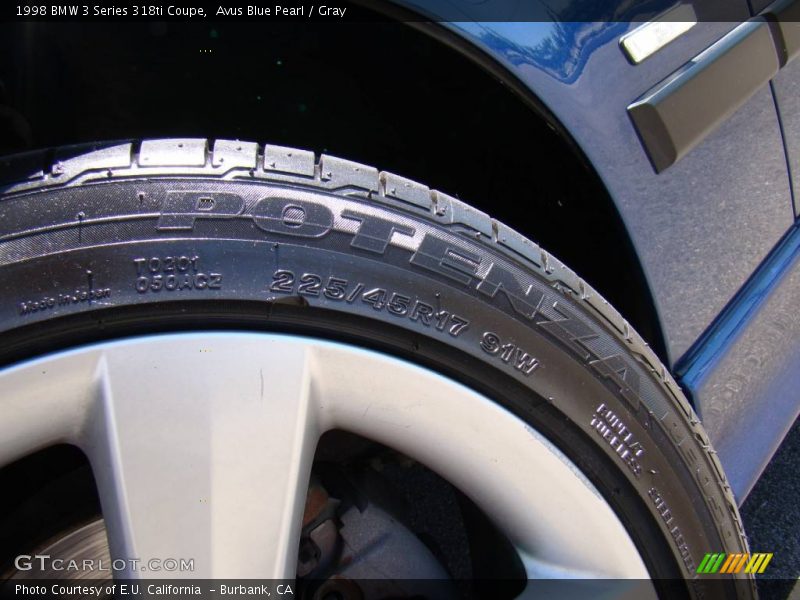 Avus Blue Pearl / Gray 1998 BMW 3 Series 318ti Coupe