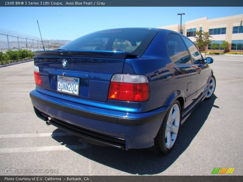 Avus Blue Pearl / Gray 1998 BMW 3 Series 318ti Coupe