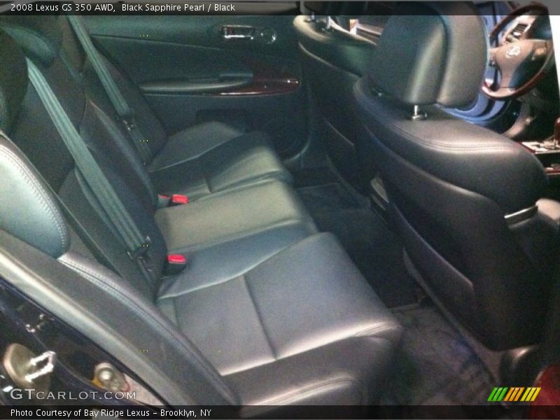 Black Sapphire Pearl / Black 2008 Lexus GS 350 AWD