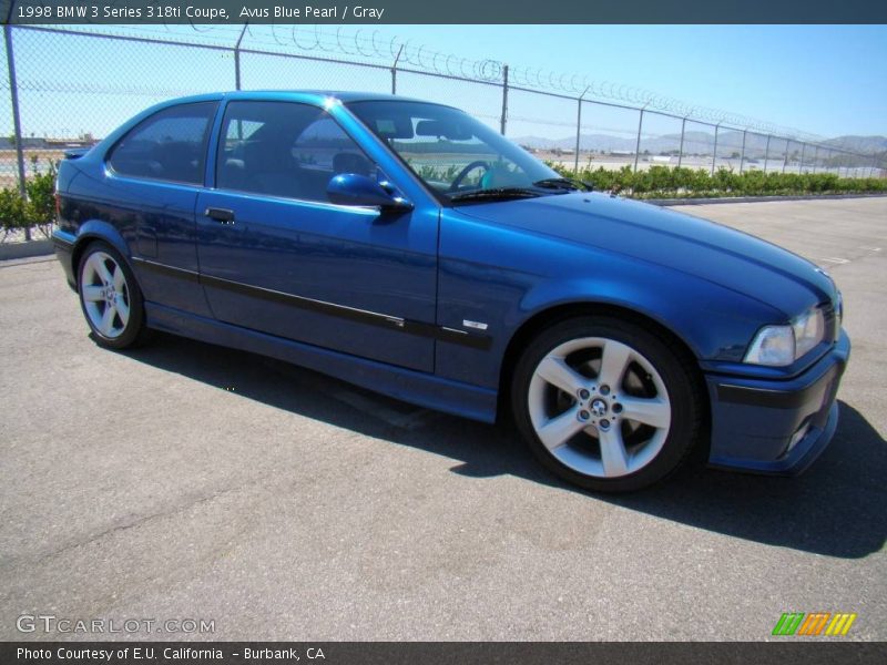 Avus Blue Pearl / Gray 1998 BMW 3 Series 318ti Coupe
