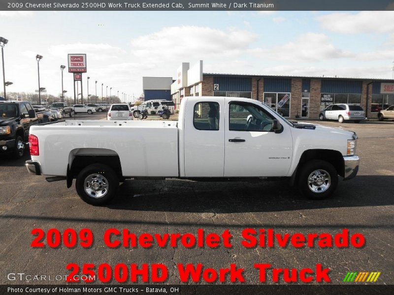 Summit White / Dark Titanium 2009 Chevrolet Silverado 2500HD Work Truck Extended Cab
