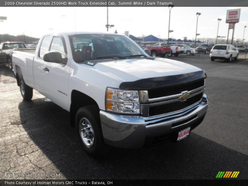 Summit White / Dark Titanium 2009 Chevrolet Silverado 2500HD Work Truck Extended Cab