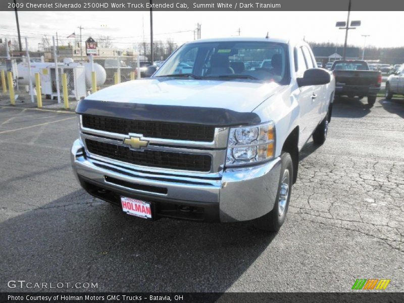 Summit White / Dark Titanium 2009 Chevrolet Silverado 2500HD Work Truck Extended Cab