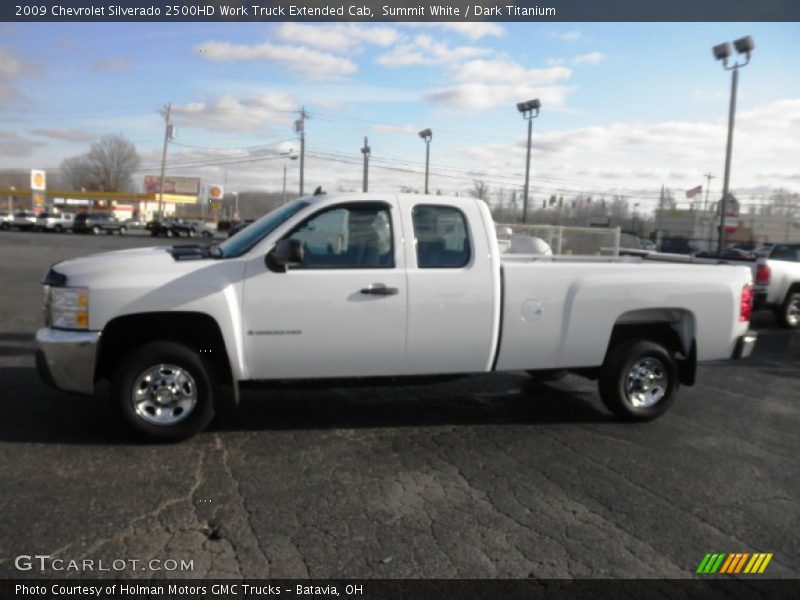 Summit White / Dark Titanium 2009 Chevrolet Silverado 2500HD Work Truck Extended Cab