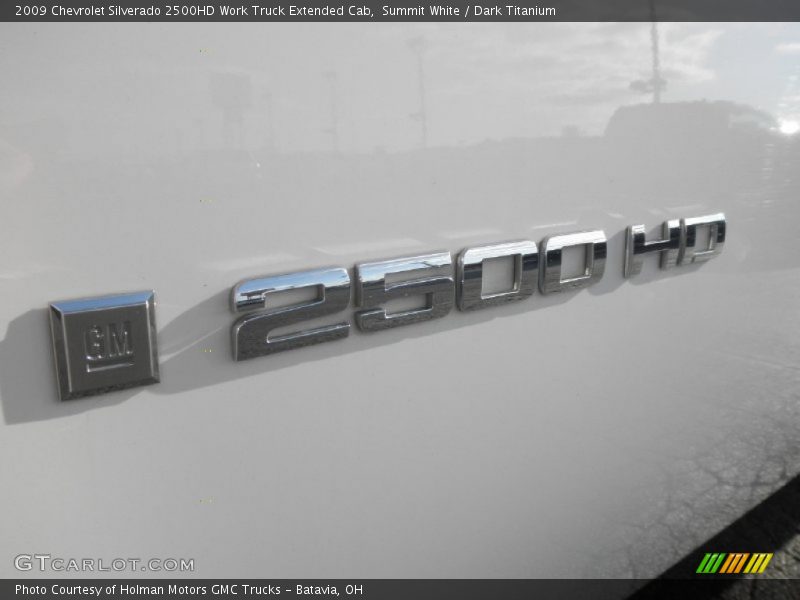 Summit White / Dark Titanium 2009 Chevrolet Silverado 2500HD Work Truck Extended Cab