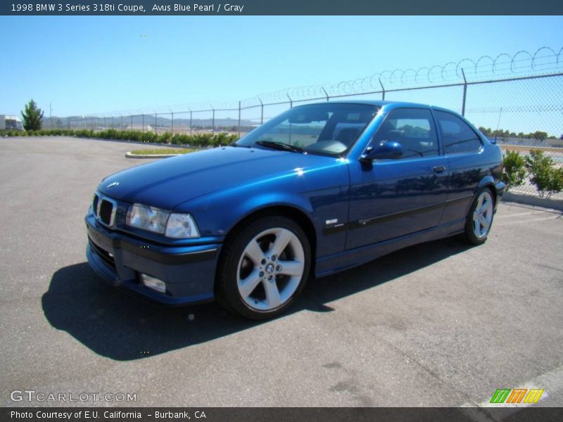 Avus Blue Pearl / Gray 1998 BMW 3 Series 318ti Coupe