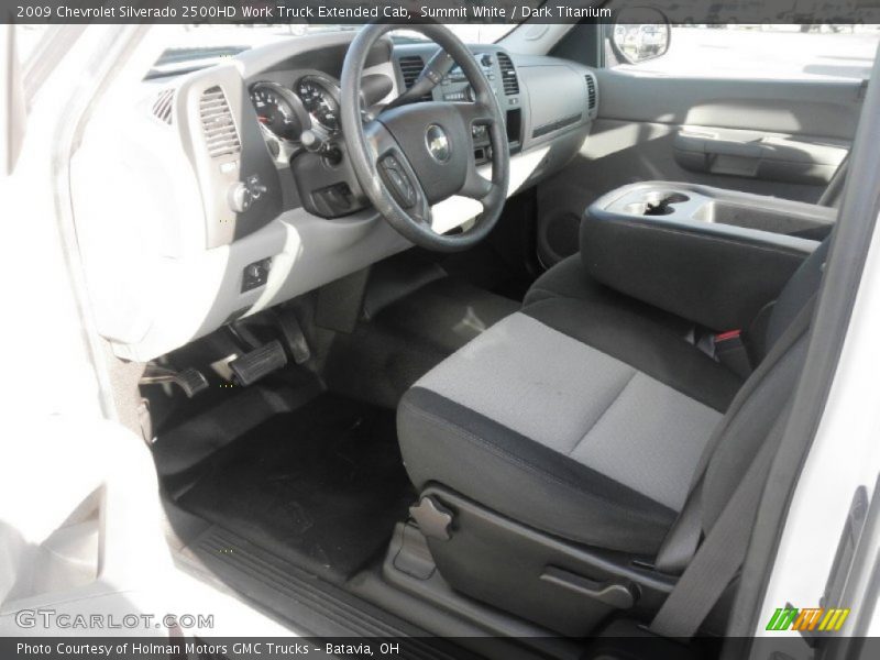 Summit White / Dark Titanium 2009 Chevrolet Silverado 2500HD Work Truck Extended Cab