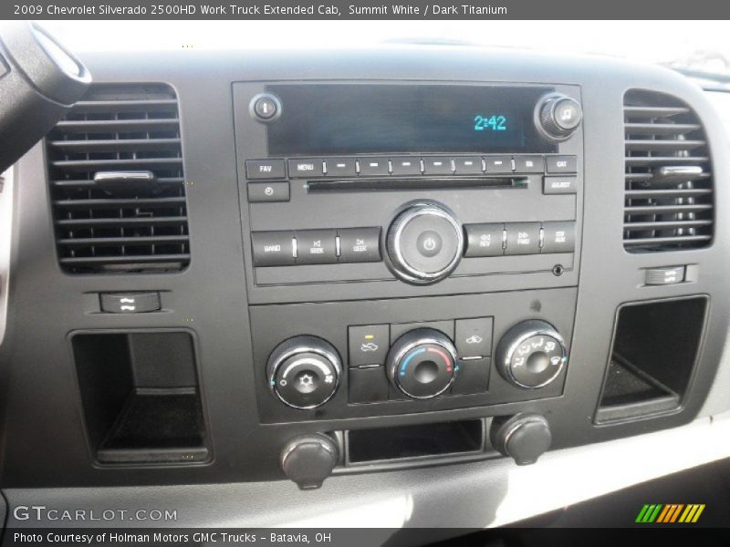 Summit White / Dark Titanium 2009 Chevrolet Silverado 2500HD Work Truck Extended Cab
