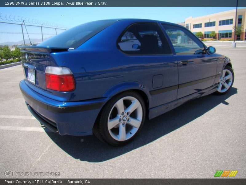Avus Blue Pearl / Gray 1998 BMW 3 Series 318ti Coupe
