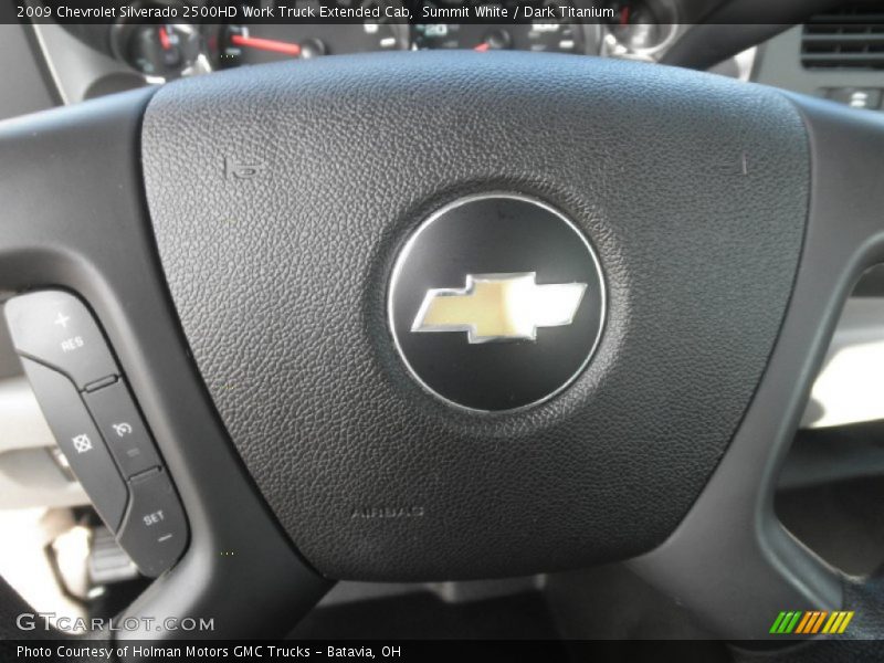 Summit White / Dark Titanium 2009 Chevrolet Silverado 2500HD Work Truck Extended Cab