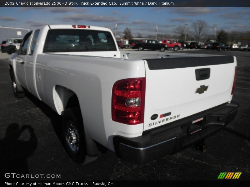 Summit White / Dark Titanium 2009 Chevrolet Silverado 2500HD Work Truck Extended Cab