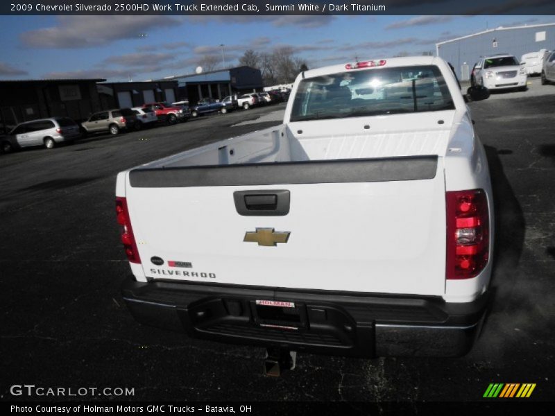 Summit White / Dark Titanium 2009 Chevrolet Silverado 2500HD Work Truck Extended Cab