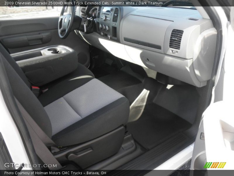 Summit White / Dark Titanium 2009 Chevrolet Silverado 2500HD Work Truck Extended Cab