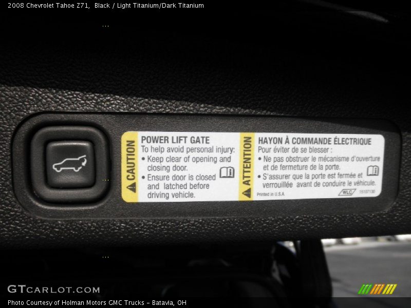 Black / Light Titanium/Dark Titanium 2008 Chevrolet Tahoe Z71