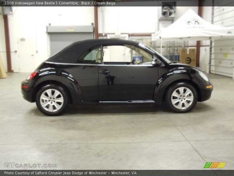 Black / Cream Beige 2008 Volkswagen New Beetle S Convertible