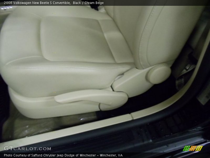 Black / Cream Beige 2008 Volkswagen New Beetle S Convertible