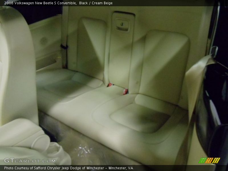 Black / Cream Beige 2008 Volkswagen New Beetle S Convertible