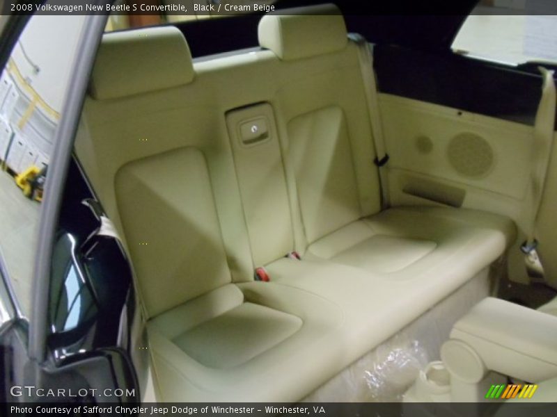Black / Cream Beige 2008 Volkswagen New Beetle S Convertible
