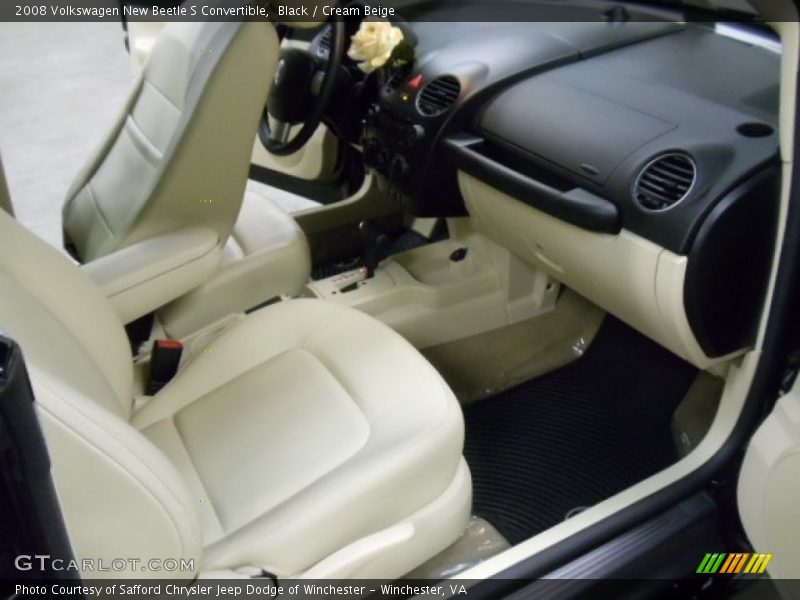 Black / Cream Beige 2008 Volkswagen New Beetle S Convertible