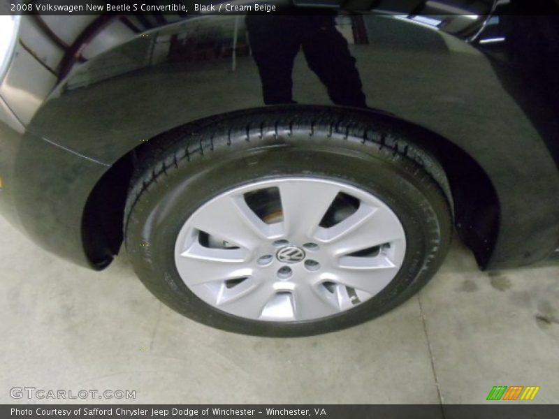 Black / Cream Beige 2008 Volkswagen New Beetle S Convertible