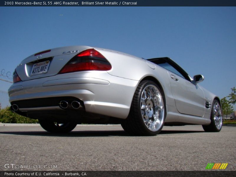 Brilliant Silver Metallic / Charcoal 2003 Mercedes-Benz SL 55 AMG Roadster