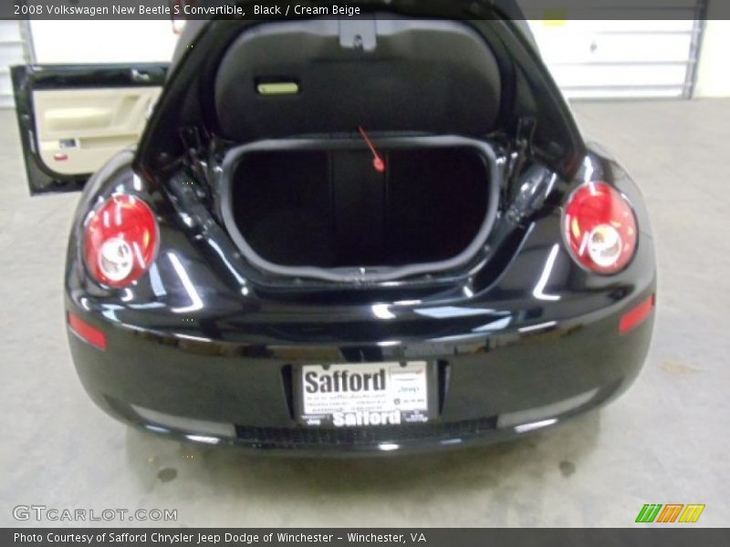 Black / Cream Beige 2008 Volkswagen New Beetle S Convertible