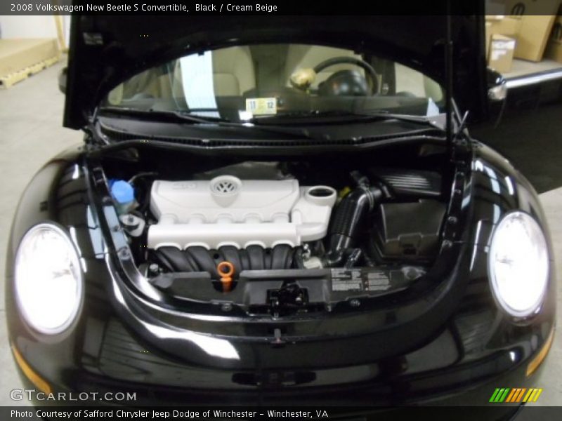 Black / Cream Beige 2008 Volkswagen New Beetle S Convertible