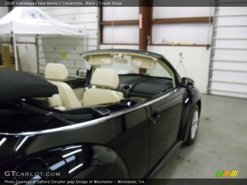 Black / Cream Beige 2008 Volkswagen New Beetle S Convertible