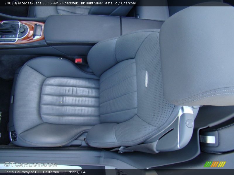 Brilliant Silver Metallic / Charcoal 2003 Mercedes-Benz SL 55 AMG Roadster