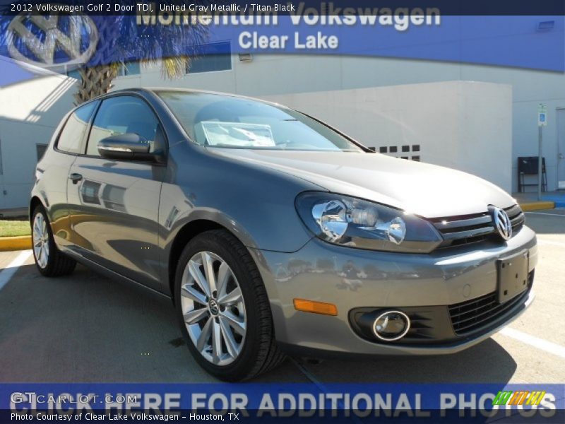 United Gray Metallic / Titan Black 2012 Volkswagen Golf 2 Door TDI