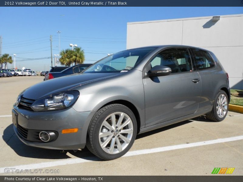 United Gray Metallic / Titan Black 2012 Volkswagen Golf 2 Door TDI