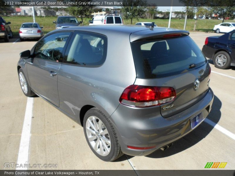 United Gray Metallic / Titan Black 2012 Volkswagen Golf 2 Door TDI