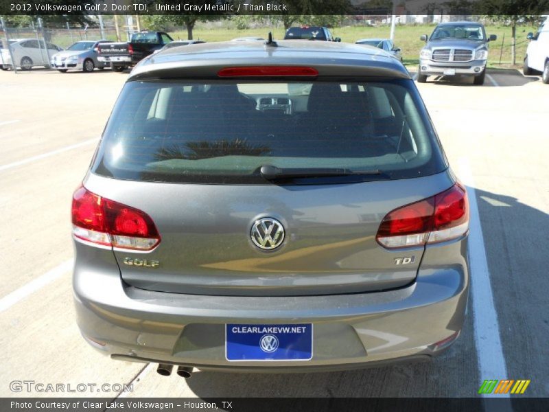 United Gray Metallic / Titan Black 2012 Volkswagen Golf 2 Door TDI