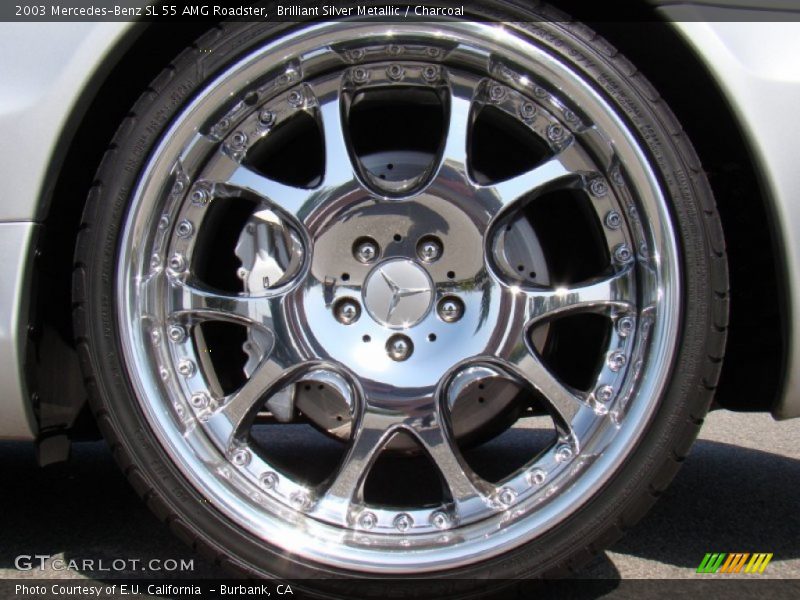 Brilliant Silver Metallic / Charcoal 2003 Mercedes-Benz SL 55 AMG Roadster