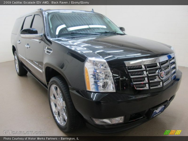 Black Raven / Ebony/Ebony 2009 Cadillac Escalade ESV AWD