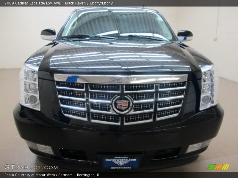 Black Raven / Ebony/Ebony 2009 Cadillac Escalade ESV AWD