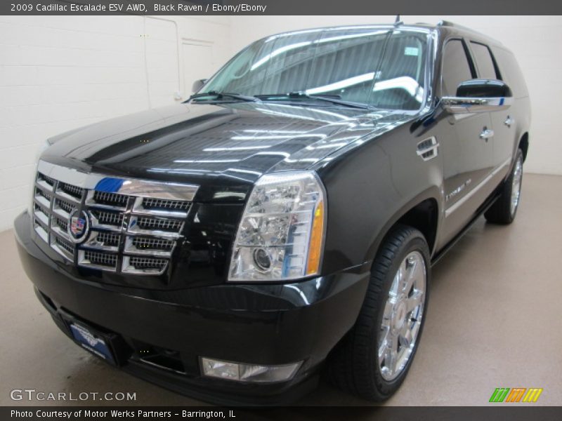Black Raven / Ebony/Ebony 2009 Cadillac Escalade ESV AWD