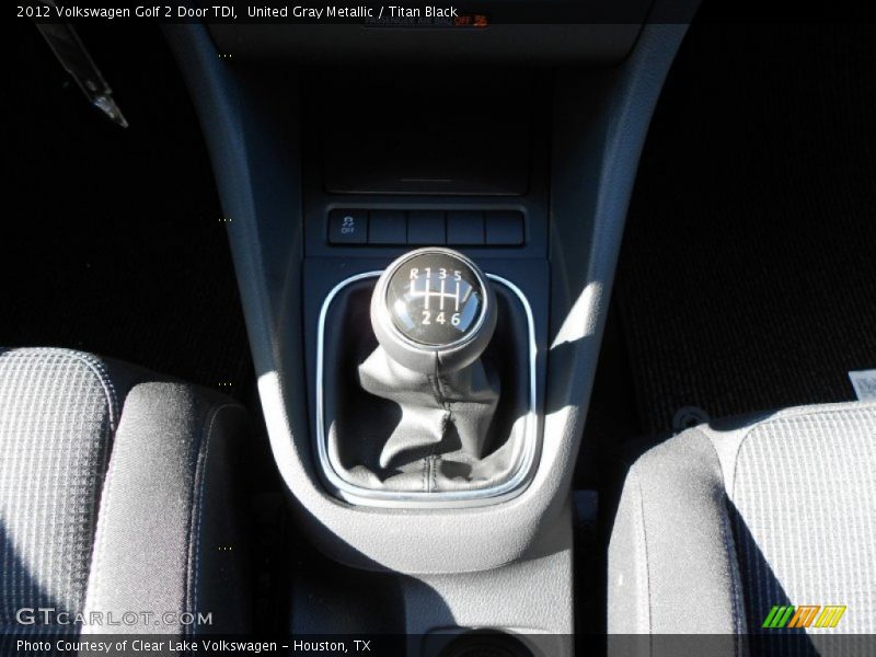  2012 Golf 2 Door TDI 6 Speed Manual Shifter