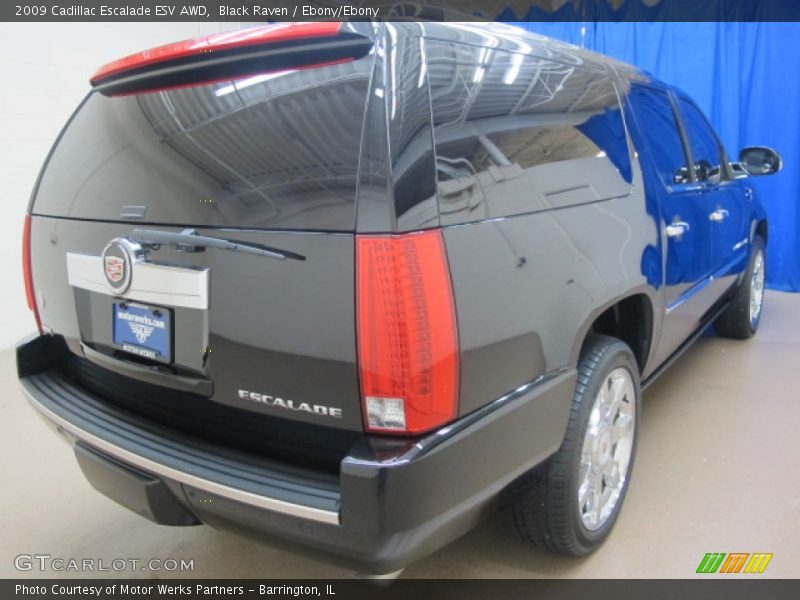 Black Raven / Ebony/Ebony 2009 Cadillac Escalade ESV AWD
