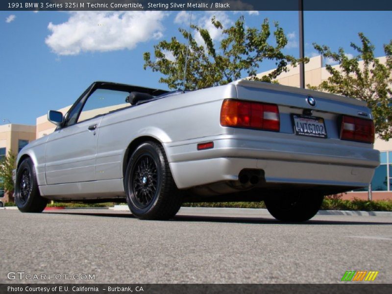 Sterling Silver Metallic / Black 1991 BMW 3 Series 325i M Technic Convertible
