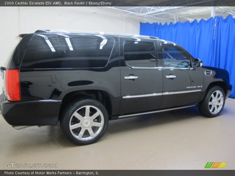 Black Raven / Ebony/Ebony 2009 Cadillac Escalade ESV AWD