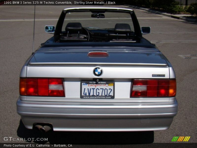 Sterling Silver Metallic / Black 1991 BMW 3 Series 325i M Technic Convertible