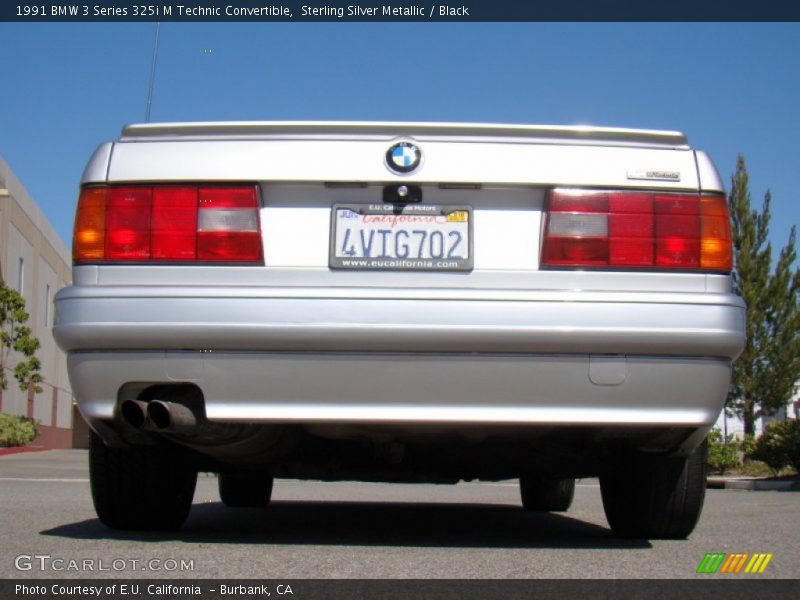 Sterling Silver Metallic / Black 1991 BMW 3 Series 325i M Technic Convertible