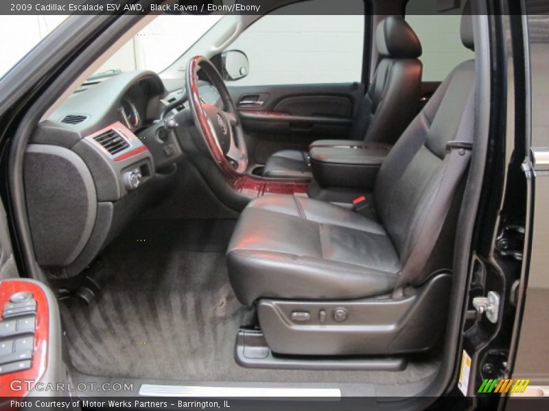 Black Raven / Ebony/Ebony 2009 Cadillac Escalade ESV AWD