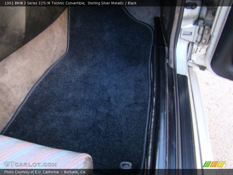 Sterling Silver Metallic / Black 1991 BMW 3 Series 325i M Technic Convertible