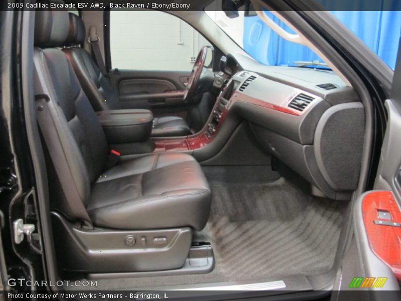 Black Raven / Ebony/Ebony 2009 Cadillac Escalade ESV AWD