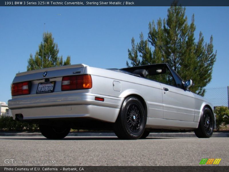 Sterling Silver Metallic / Black 1991 BMW 3 Series 325i M Technic Convertible